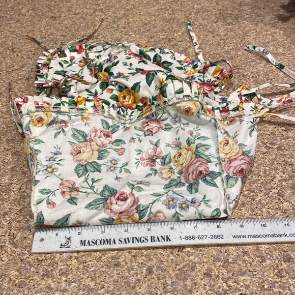 Longaberger Cake Basket Fabric Garden Splendor Floral Liner USED - Picture 15 of 17